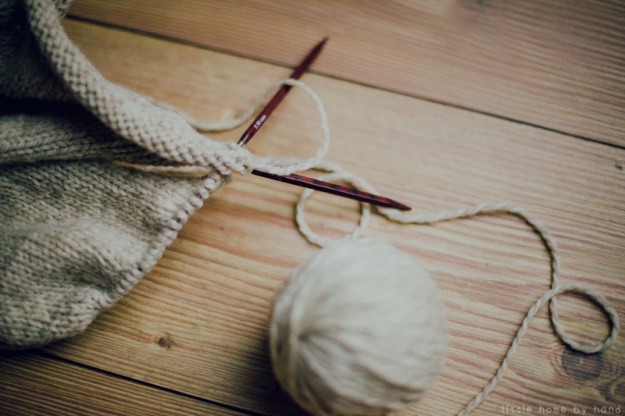 knitting through fall. little home by hand blog
